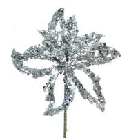 Lule Krishtlindje Silver Me Xixa 18 Cm