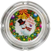 Tavell Qelqi Dizajn Merry Christmas Me Njeri Bore 10 Cm