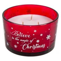 Qiri Dekorativ Ne Gote Qelqi Te Kuqe Dizajn Belive In The Magic Of Christmas 7.7x12.7 Cm