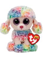 Plush Ty Beanie Boos Rainbow Multicolor Poodle 15cm 