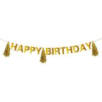 Zbukurim Happy Birthday/Gold 3m