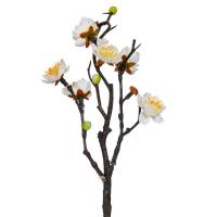 Dege Dekoruese Me Lule Bajame Te Bardha 29 Cm