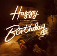Panel Neoni "Happy Birthday"