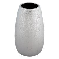 Vazo Qeramike Dekorative Dizajn Dege Peme Silver 15x26.5 Cm