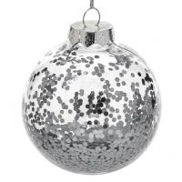 Top Dekorative Transparent Silver 8 Cm