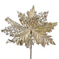 Lule Krishtlindje Dekorative Gold Me Xixa 26 Cm