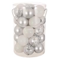 Topa Dekorative Silver Mat Me Shkelqim & Me Xixa 7 Cm 30 Cope