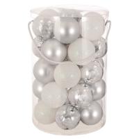 Topa Dekorative Silver Mat Me Shkelqim & Me Xixa 7 Cm 30 Cope