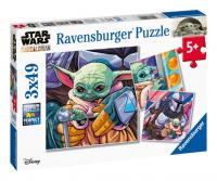 Puzzle Ravensburger Star Wars The Mandalorian 3x 49Pcs