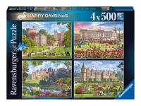 Puzzle Ravensburger Happy Days Collection No.4 Royal Residences 4x 500Pcs