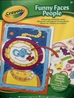 Colouring Book Crayola Funny Faces Sticker Book