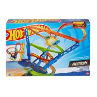 Set Hot Wheels Action Spiral Speed Crash