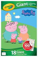 Colouring Book Crayola Peppa Pig Giant Colouring Pages With Stickers