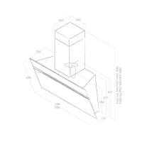 ASPIRATOR ELICA STRIPE IX/A/60/LX