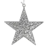Yll Dekorative Silver Per Pemen E Krishtlindjeve 18 Cm