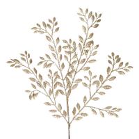 Dege Krishtlindje Dekorative Gjethe Gold Me Xixa 55 Cm