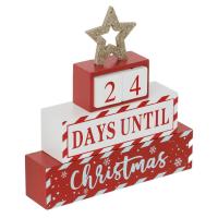 Kalendar krishtlindjesh druri countdown 18x18cm