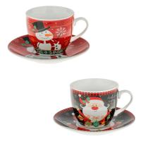 Set 2 filxhan e zeze me santa klausin 7.8x8.3cm