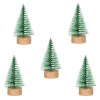 Set 5 bredha me bore dekoruese ngjyre jeshile 9 cm