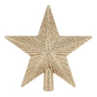 Yll peme krishtlindje champagne me xixa 3d 15cm