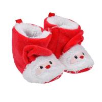 Papuce christ per bebe santa i kuq velvet 6-12muajsh