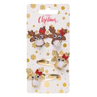 Set 2 kapese dhe 2 lidhese flokesh me drere 5 cm 