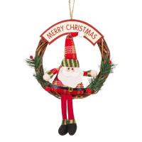 Kanavace merry christmas me santa claus 20 cm 