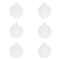 Set 6 topa dekorues plastike dhe transparent 8 cm 