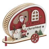 Dekoruese krishtlindje karavan santa me drita 5led 16x19cm 
