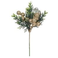Dege dekoruese me kristale & topa ngjyre gold 23cm