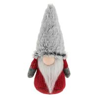 Dekoruese krishtlindje xhuxh santa klaus i kuq me kapele gri 31cm