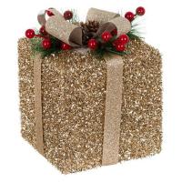 Dhurate dekoruese ngjyre champagne 12.5x12.5x13 cm