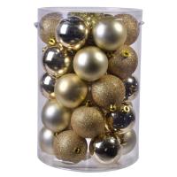 Topa Dekorative Gold Set Mat Me Shkelqim & Me Xixa 7 Cm 30 Cope