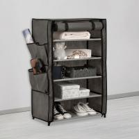 Organizuese me 5 rafte gri me xhepa te brendshm 60x30x89