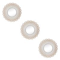 Dekoruese pasqyra vortex te bardha dhe gold 3cp 25cm