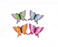 Set 12 ngjitese dekorative flutura shumengjyreshe 3cm - 12 cope.