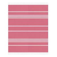 Peshqir plazhi pambuku roze me vija 160x90cm