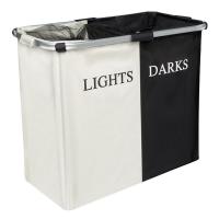 Kosh rrobash me kornize alumini dyngjyreshe 60.5x32.5x52.5 cm 110 lt