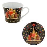 Set 2 filxhan ovale e zeze me shtepi  5x6.5cm