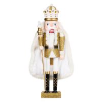 Arrethyes dekorativ i bardhe me gold 38cm