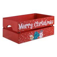 Shporte Christmas e kuqe 34x23x15cm