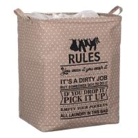Kosh rrobash prej pelhure me doreza dhe pika 40x30x50cm - 60lt