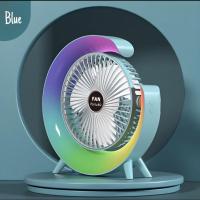 Ventilator elektrik ne forme rrethore me dritë nate