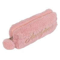 Kulete ne ngjyre roze te lehte me gezof te imituar  Pon Pon 23x4x10 cm