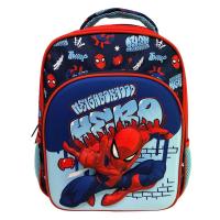 Çante shpine per kopsht dhe shkolla, blu, e kuqe dizajn me Spiderman 3D