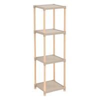 Raft druri (MDF) me 4 rafte plastike 25x26x100cm