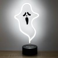 Drite LED neon, forme fantazme e bardhe 13.5x8.5x28cm