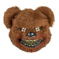 Maske Halloweeni me fytyre ariu i frikshem me gjak ne dhembe