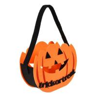 Shporte "Trick or Treat" me kungull portokalli 17x7x22cm