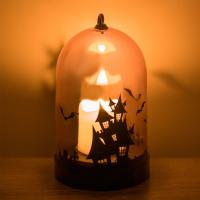 Drit LED kupole, dekorative per Halloween me qiri Ø8x14cm